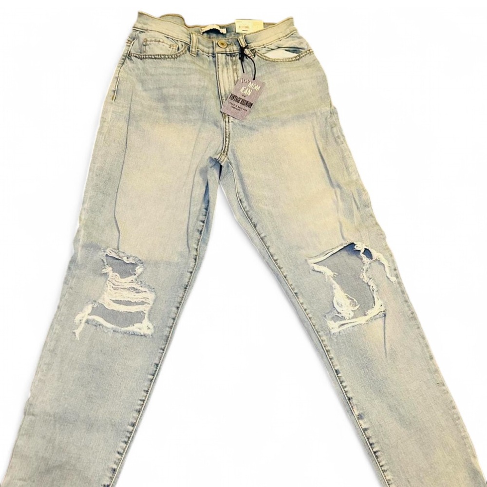 NWT SO Light Blue Wash Mom Jeans